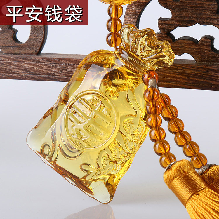 工厂批发水晶钱袋平安福袋车载挂车挂