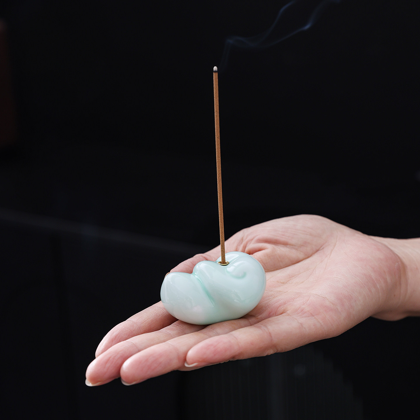 陶瓷如意线香插家用室内檀香炉沉香熏香炉卧室香炉香插筒底座摆件,餐饮具,茶道/香炉,淘宝优惠券,粉丝福利购,淘宝优惠卷