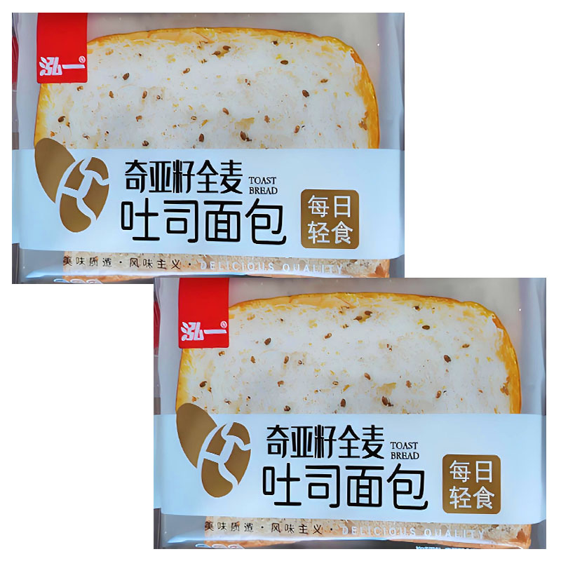 弘一奇亚籽全麦吐司面包早餐充饥零食休闲食品2斤