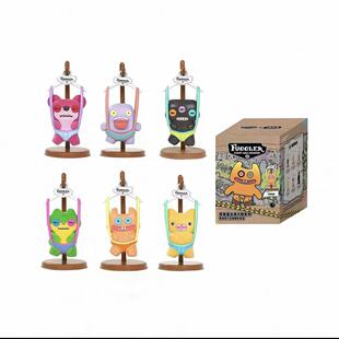 fuggler正版牙齿怪兽盲盒车载摆件JAKA萌芽怪兽公仔摆件