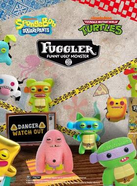 FUGGLER公仔摆件系列2正版萌牙怪兽搞怪玩偶丑萌潮玩毛绒公仔礼物
