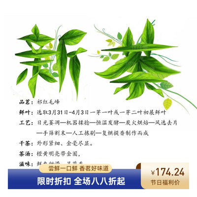 新茶陶子红茶祁红毛峰尝鲜