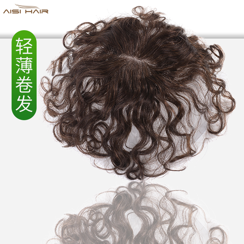 中老年妈妈发轻薄卷发片女假发片