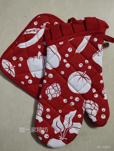 烧烤手套 出贸隔热防护烘焙手套欧式 微波炉烤箱家用手套 锅垫套装