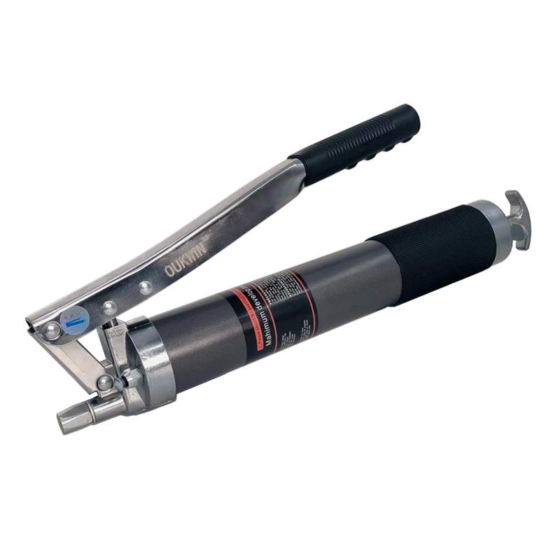 厂家镀铬高压双杆600cc高压手动黄油枪压杆式黄油枪注油器