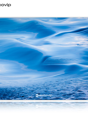 游戏光伏玻璃鼠标垫小号水波电竞办公硬质玻璃垫顺滑操作防水0097