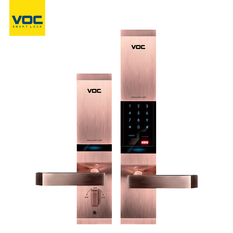 voc指纹锁家用智能锁电子锁指纹密码锁防盗门锁t77f