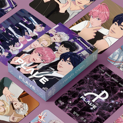 PLAVE南艺俊韩诺亚蔡丰玖都银虎柳河玟周边三寸盒装55张镭射小卡