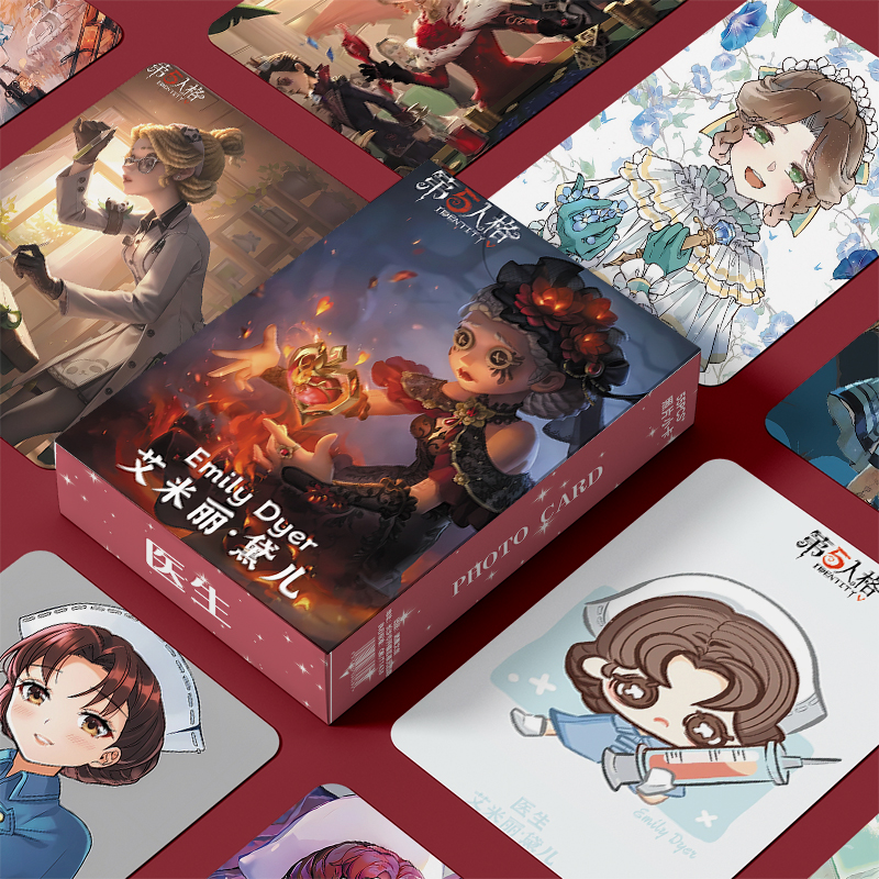 第五人格医生个人周边三寸盒装55张镭射小卡照片卡膜卡册送人礼物