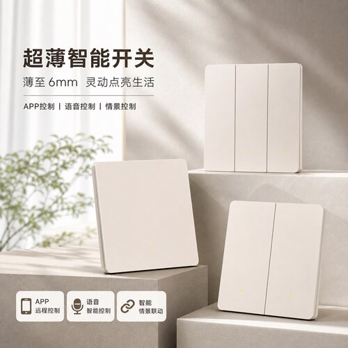 国际电工86型暗装二开双控开关