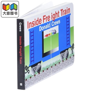货运列车有什么 Donald Crews Inside Freight Train 英文原版 儿童纸板书绘本 图画故事书 进口亲子童书 4岁以上 大音