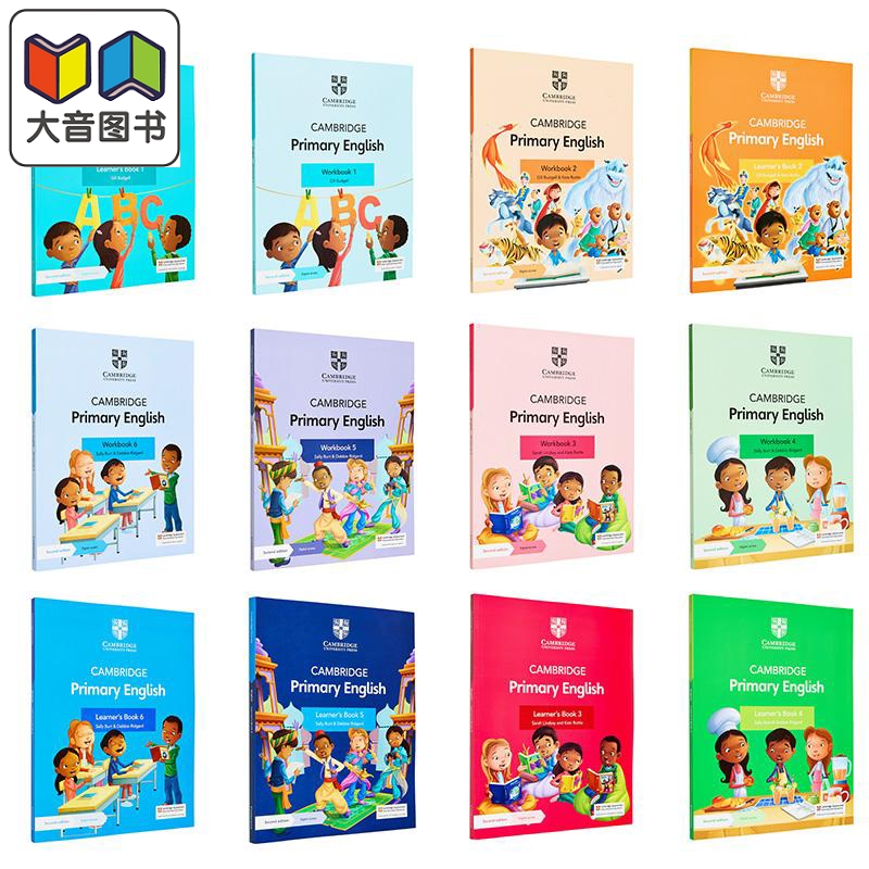 Cambridge Primary English Workbook 1-6 剑桥国际小学英语初级英语 工作簿学生书合集 含1年数字访问 英文原版 大音