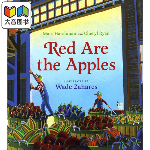 Red Are the Apples 红红的苹果 英文原版 进口原版 4岁到7岁 儿童图画书 农场生活 Marc Harshman 大音