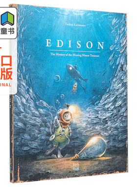 Torben Kuhlmann 小老鼠历险记 英文原版 Edison: The Mystery of the Missing Mouse Treasure 精装绘本 6-12岁