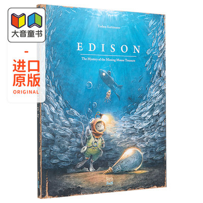 Torben Kuhlmann 小老鼠历险记 英文原版 Edison: The Mystery of the Missing Mouse Treasure 精装绘本 6-12岁