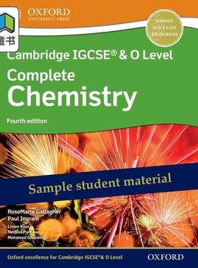 NEW Cambridge IGCSE  O Level Complete ChemistryStudent Book Fourth edition 剑桥IGCSE O级全化学 学生用书第四版  大音