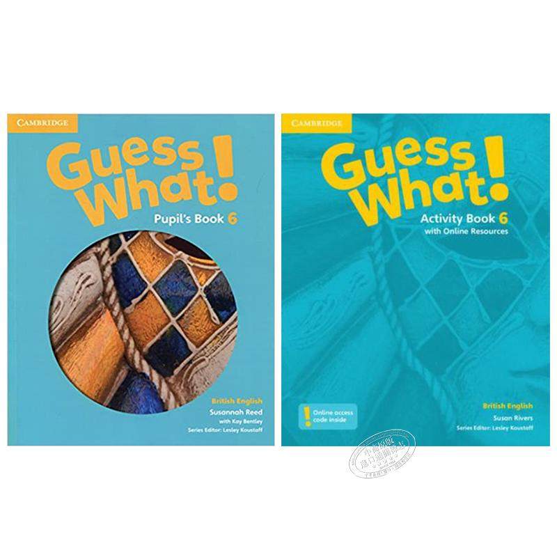 原版进口剑桥大学出版小学少儿英语教材Guess What 6 Pupil's + Activity 学生套装六年级主课本练习册含在线学习