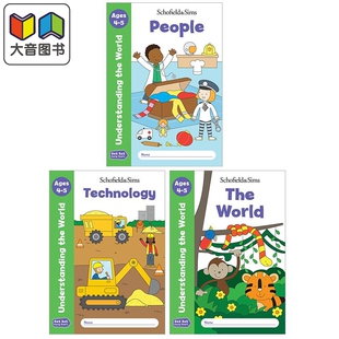 英国S&S教辅 Get Set Understanding the World 幼小衔接了解世界3册 英文原版 进口图书 学龄前启蒙练习 3岁及以上  大音
