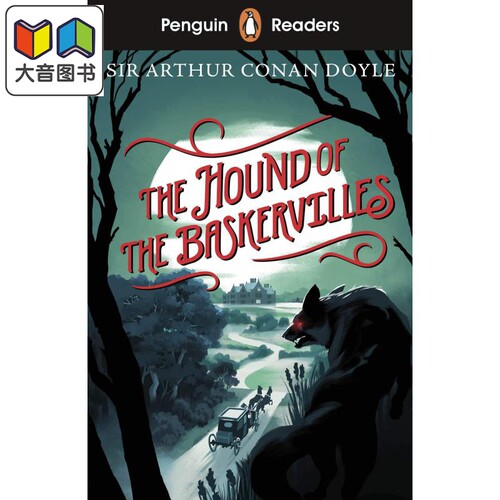 The Hound of the Baskervilles 企鹅分级文学经典入门级 巴斯克维尔的猎犬 柯南道尔 ELT儿童分级阅读插图故事书