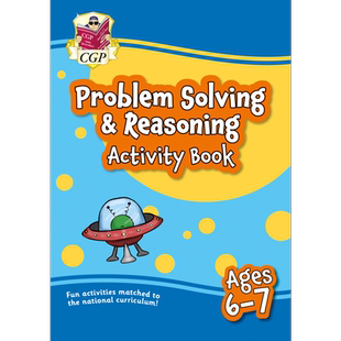 英国CGP原版 Problem Solving & Reasoning Maths Activity Book Ages 6-11岁 解决与推理数学活动手册 适合家庭学习 英文原版