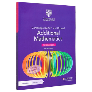 Cambridge IGCSE & O Level Additional Mathematics Coursebook 剑桥国际IGCSE Olevel 附加数学教材附电子版2年 大音