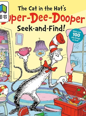 预售 苏斯博士宝贝 戴帽子的猫的超级寻宝游戏 The Cat in the Hats Super-Dee-Dooper Seek and Find 英文原版 纸板书 大音