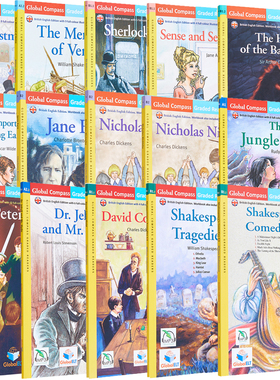 Global ELT Graded Readers 世界经典名著分级阅读读物 Merchant of Venice 威尼斯商人 英文原版 有声改编 附音频MP3 英式英