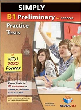 Cambridge B1 PET Simply 8 Practice Tests Revised 2020 Exam Self-study Edition 练习题自学套装 英文原版 剑桥英语