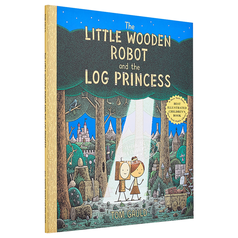 Tom Gauld 小木制机器人和原木公主 The Little Wooden Robot and the Log Princess 英文原版进口儿童绘本故事书