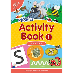 Jolly Phonics Activity Book 1 快乐自然拼读活动手册1 手写体英式英语  大音