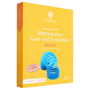 剑桥CIE考试局 Cambridge IGCSE 2025新考纲 Mathematics Core and Extended 数学教材练习册 英文原版 Additional Mathematics