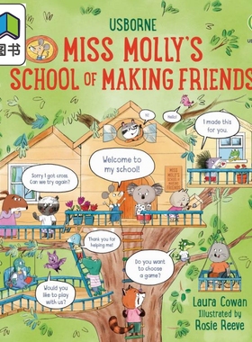 莫莉小姐的礼仪学校如何交朋友Miss Mollys School of Making Friends英文原版 儿童知识绘本 生活百科图画书精装 大音