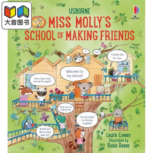 莫莉小姐的礼仪学校如何交朋友Miss Mollys School of Making Friends英文原版 儿童知识绘本 生活百科图画书精装 大音