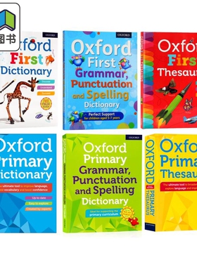 英文原版牛津中小学生英语词典系列 Oxford First Primary Grammar Punctuation Spelling Dictionary Thesaurus 大音