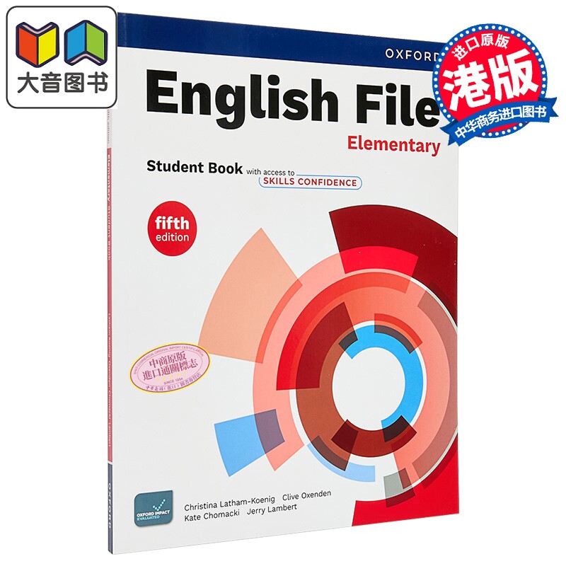 牛津中学英语口语教材 英语档案第五版学生书含电子资源 初级 A2 English File 5th ed Elementary Student Book 大音