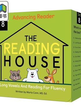 The Reading House Set 8 Long Vowels 阅读小房子8级 英文原版 儿童绘本 分级阅读 Marla Conn 4-8岁 大音