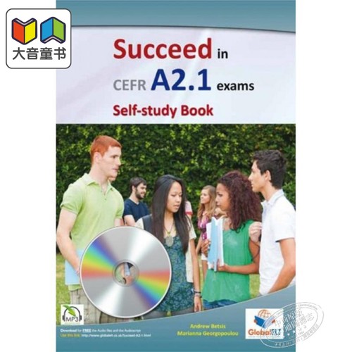 Global ELT Cambridge A2 KET GESE Grade 3 Succeed in Self-study Edition 词汇口语和听力自学套装 英文原版 剑桥英语