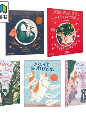 Katie Harnett 富兰克林的飞天书店系列故事绘本 Franklin Luna Flying Bookshop 英文原版奇幻故事绘本 进口童书 大音