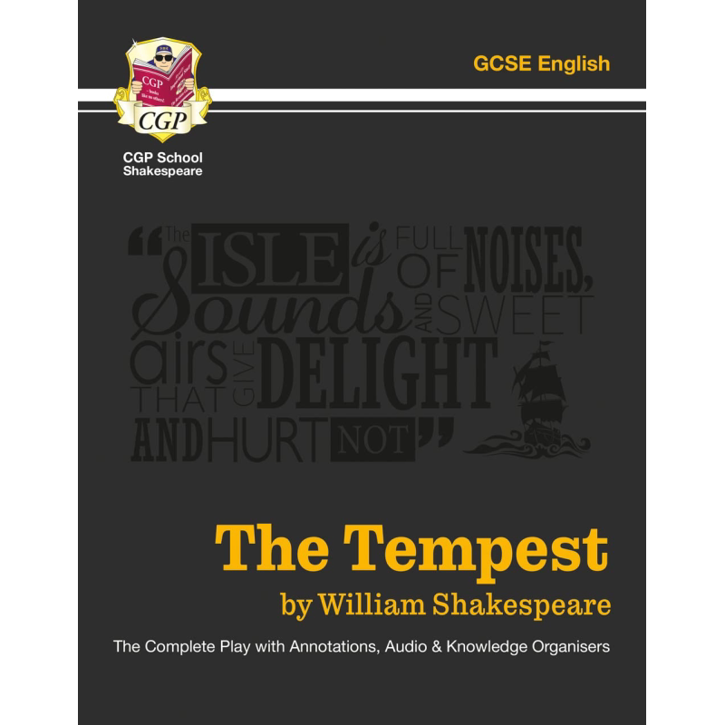 预售 英国原版CGP教辅 The Tempest The Complete Play 莎士比亚 暴风雨完整剧本 戏剧文本赏析 附注释音频和知识结构 大音