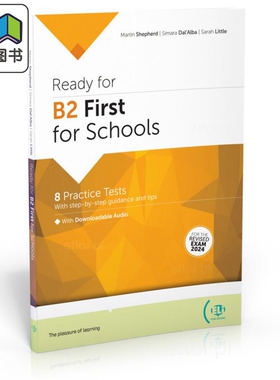 ELI Cambridge B2 FCE 8 Practice Tests Revised Exam for Schools 校园版 全真模拟练习题含电子书答案音频备考提示 英文原