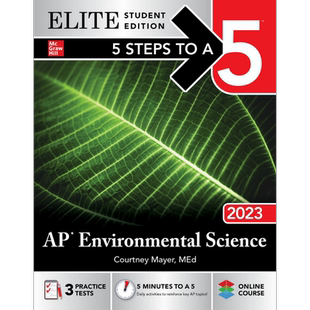 5 Steps to a 5 AP Environmental Science Elite Student Ed新版五步速成系列 AP考试环境科学 2024 精英学生版 大音