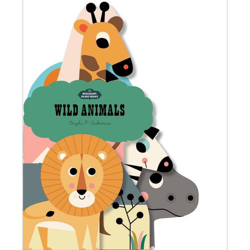 Bookscape Board Books Wild Animals 异形书野生动物 儿童图书 大音