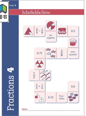 Fractions Decimals & Percentages 4 英国Schofield小学教辅 分数小数和百分比 4年级 英文原版幼小数学学习教辅 大音