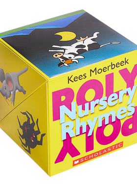 Roly Poly Pop up Box Books 学乐神奇翻转书 Nursery Rhymes 童谣 低幼韵律启蒙游戏书纸板书翻翻书 英文原版单词启蒙 0-3岁