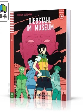 Junge ELI Lektüren 系列 Diebstahl im Museum 博物馆失窃 含音频 德文原版 德语分级阅读读物 儿童文学小说 大音
