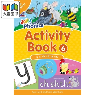 Book 快乐自然拼读活动手册6 Jolly 英语 Activity 手写体英式 大音 Phonics