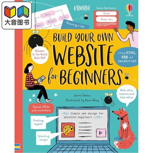 尤斯伯恩初学者 建立自己的网站 Build Your Own Website 英文原版 儿童科普绘本 百科知识科学读物 进口童书 大音