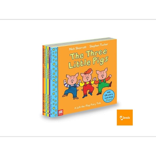 Lift-The-Flap Fairy Tale pack 麦克美伦经典翻页童话 6册 Nick Sharratt   经典故事儿童绘本互动机关书