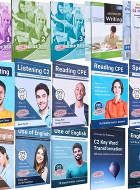 剑桥CPE考试备考系列 官方真题模拟题 教材练习册 Cambridge English Proficiency C2 成人大学英语 听说读写技能全真模拟进口原版