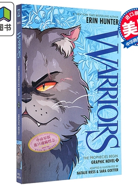 预售 猫武士漫画版#2 Warriors Graphic Novel The Prophecies Begin #2 英文原版 全彩漫画故事 儿童图画小说 进口书 大音